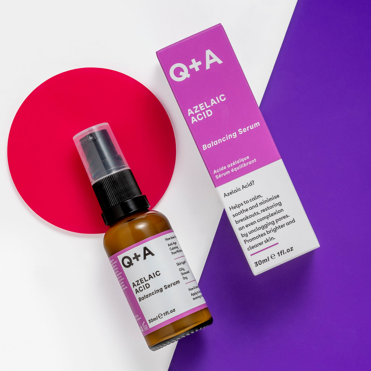 Serum - Οροί Ομορφιάς - Booster Azelaic Acid Balancing Serum 30ml Q+A Natural Skincare