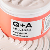 Ενυδάτωση Collagen Body Butter 200ml - Βούτυρο Σώματος με Κολλαγόνο Q+A Natural Skincare