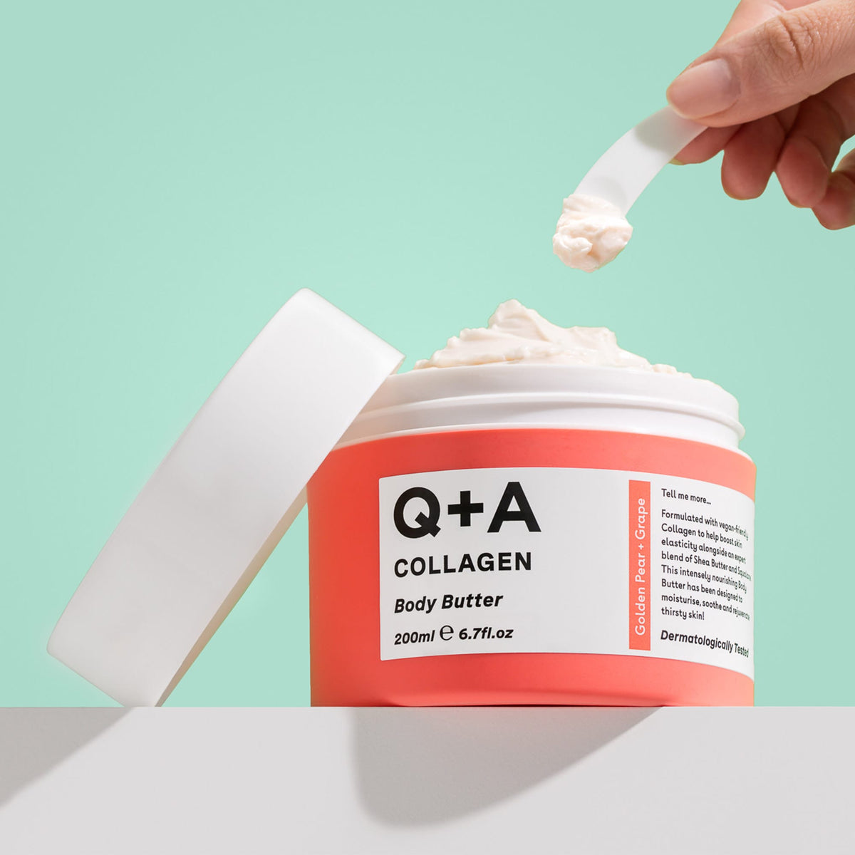 Ενυδάτωση Collagen Body Butter 200ml - Βούτυρο Σώματος με Κολλαγόνο Q+A Natural Skincare