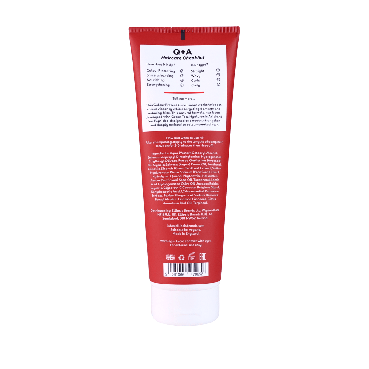 Conditioner Μαλλιών Colour Protect Conditioner – Conditioner για Βαμμένα Μαλλιά Q+A Natural Skincare