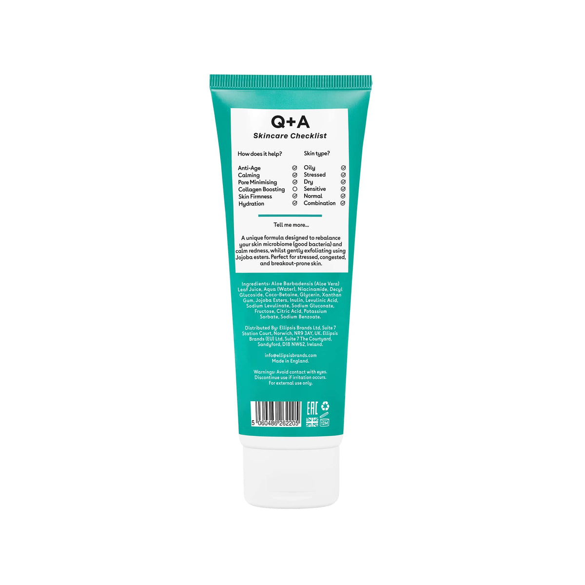 Καθαρισμός - Ντεμακιγιάζ Niacinamide Gentle Exfoliating Cleanser 125ml Q+A Natural Skincare