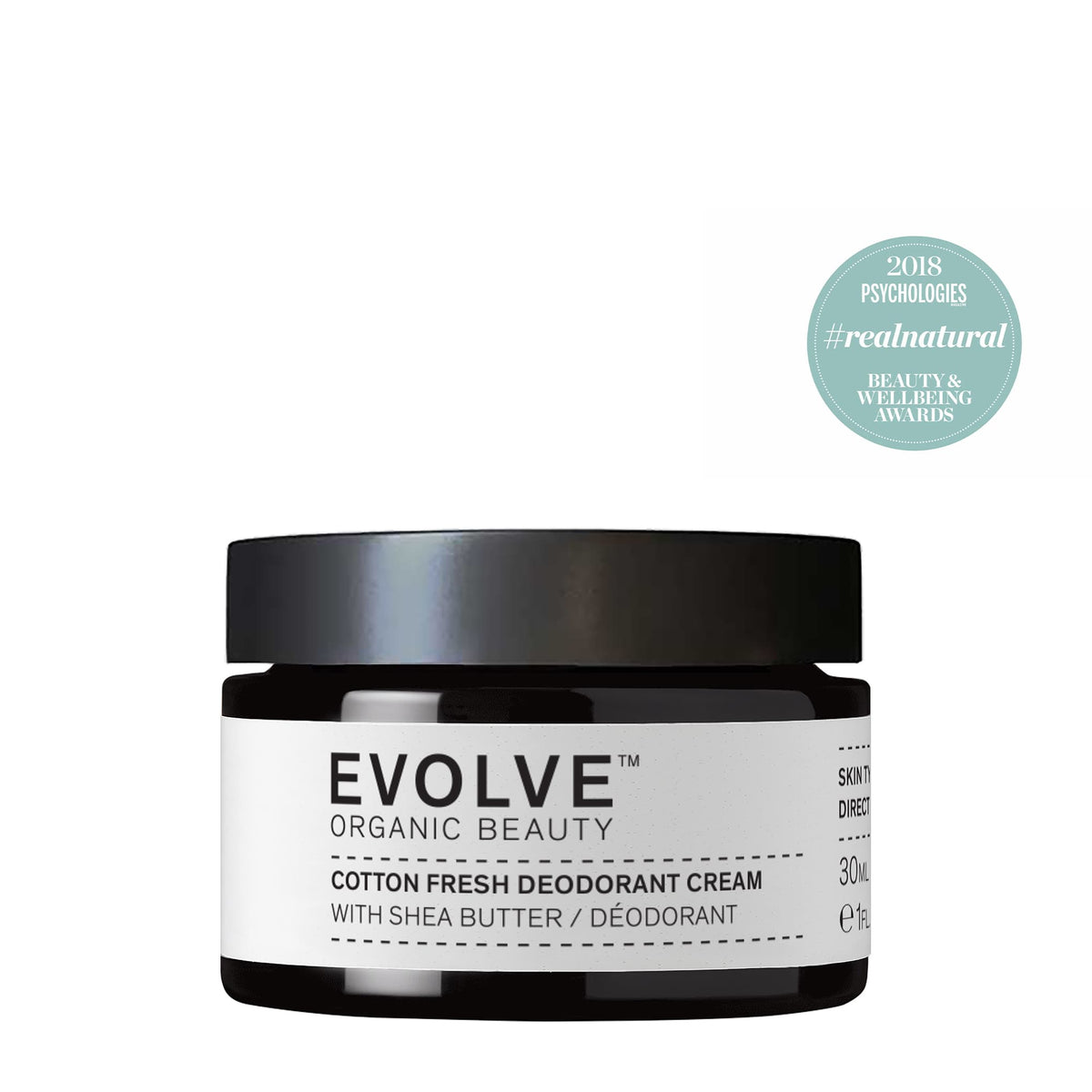 Αποσμητικά Cotton Fresh Natural Deodorant Cream 30ml - Evolve Organic Beauty Evolve Organic Beauty