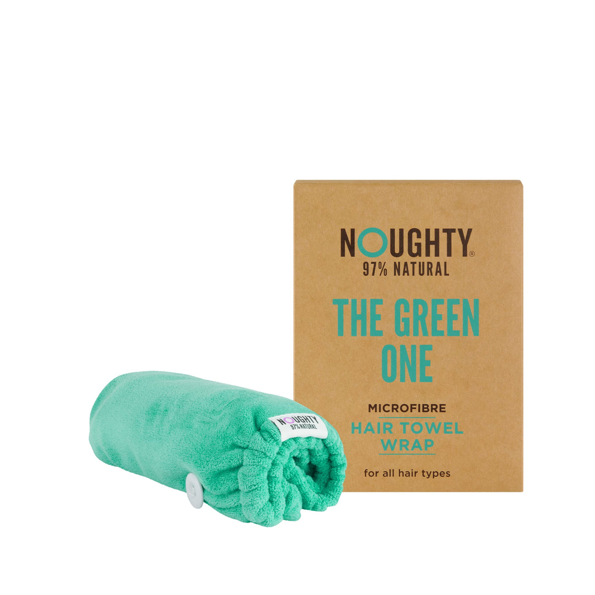 Αξεσουάρ Μαλλιών Green Microfibre Hair Towel Noughty Haircare