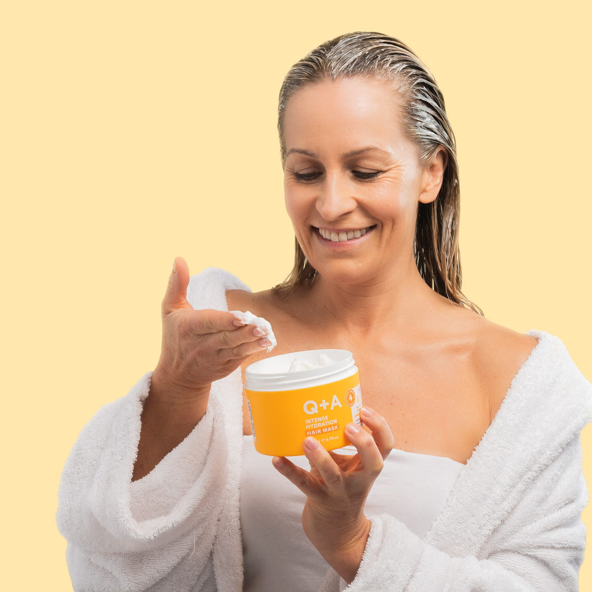 Μάσκες Μαλλιών Intense Hydration Hair Mask 200ml - Ενυδατική Μάσκα Μαλλιών Q+A Natural Skincare