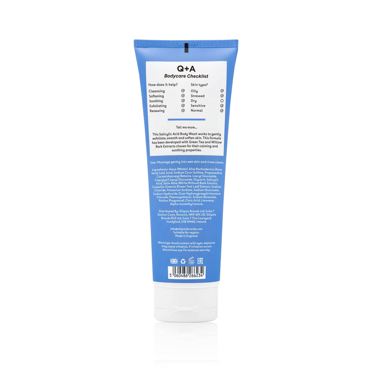 Αφρόλουτρα Salicylic Acid Body Wash 250ml Q+A Natural Skincare