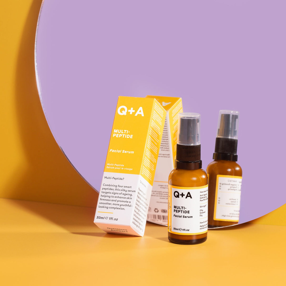 Serum - Οροί Ομορφιάς - Booster Multi - Peptide Serum 30ml Q+A Natural Skincare