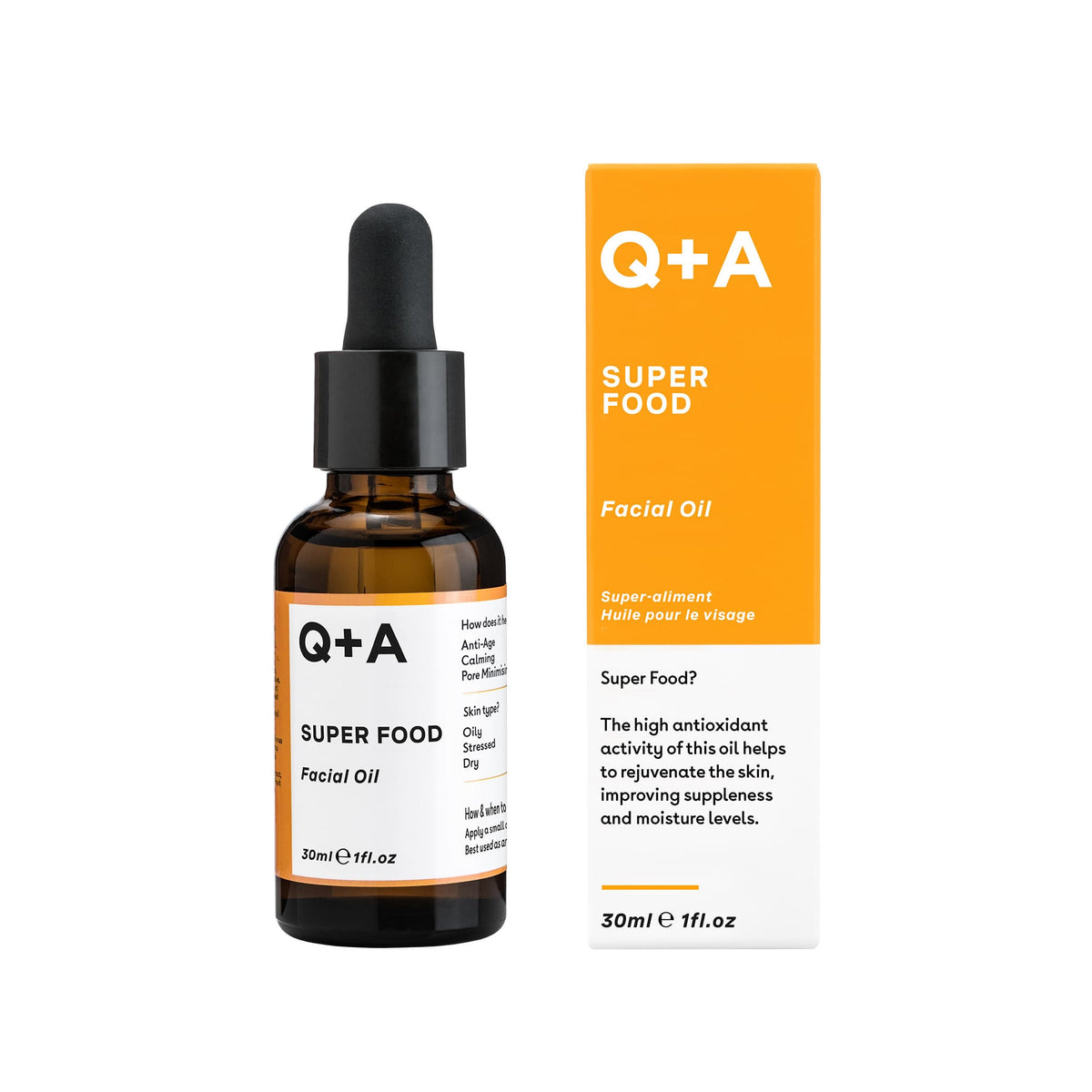 Έλαια Προσώπου Super Food Facial Oil 30ml Q+A Natural Skincare
