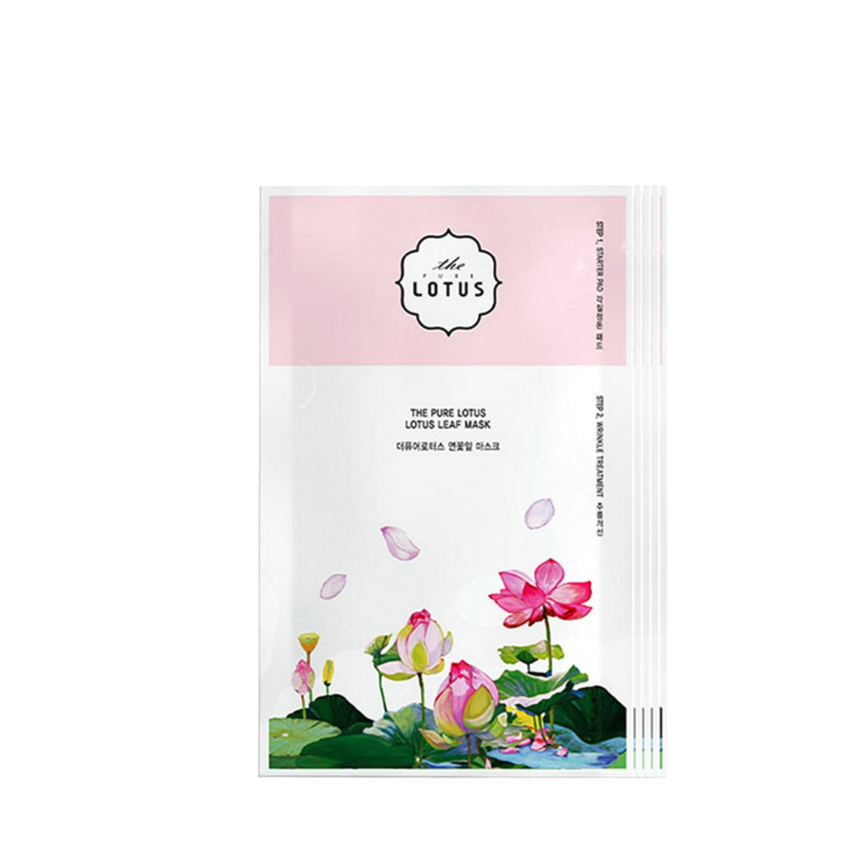 Μάσκες Προσώπου Lotus Leaf Moisturize + Wrinkle Treatment Sheet Mask Set – 5 τεμ. The Pure Lotus
