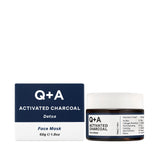 Μάσκες Προσώπου Activated Charcoal Face Mask 50g Q+A Natural Skincare