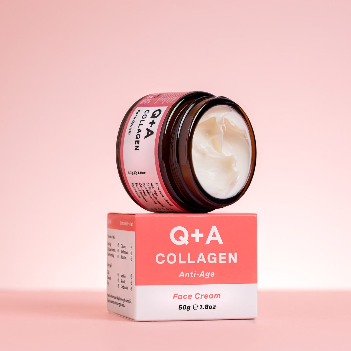Κρέμες Προσώπου Collagen Face Cream 50g Q+A Natural Skincare
