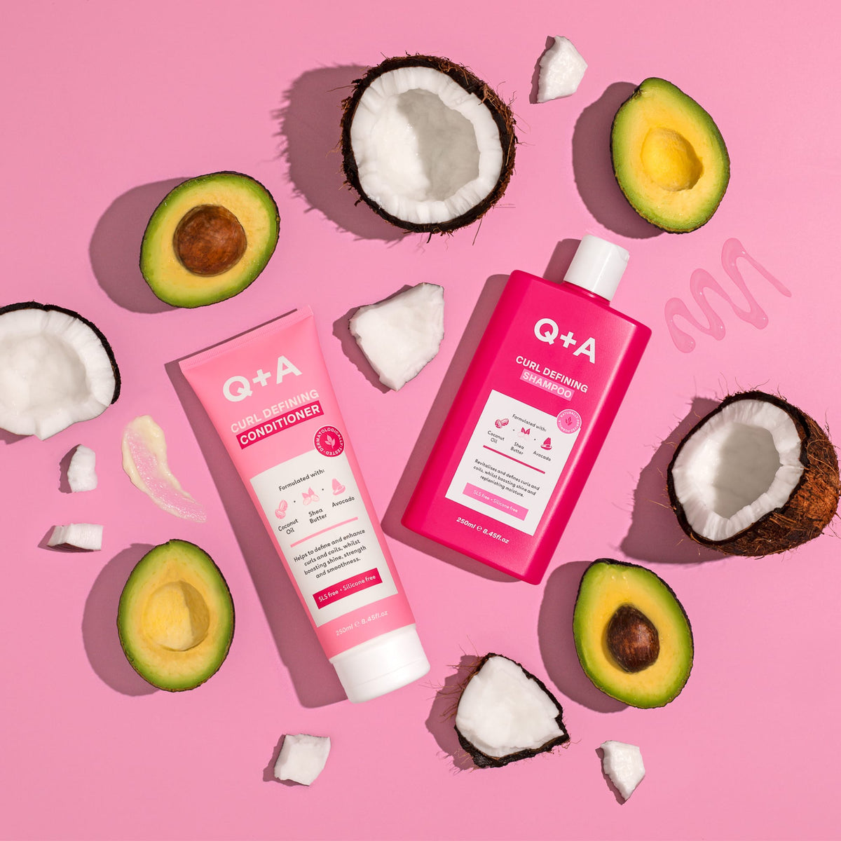 Σαμπουάν Σετ για Τέλειες Μπούκλες - Haircare Curl Duo Q+A Natural Skincare
