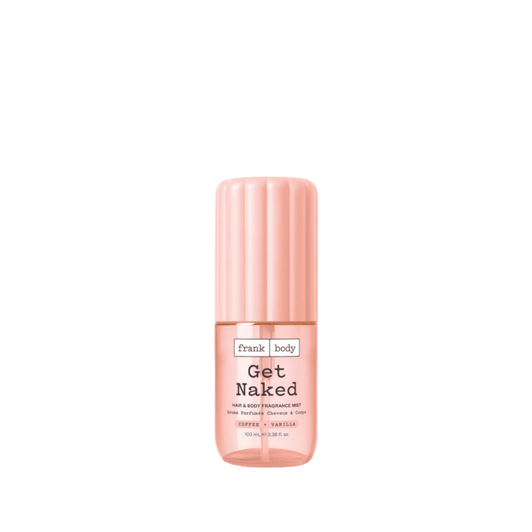 Get Naked Hair & Body Fragrance Mist Travel Size 100ml - Με άρωμα Καφέ & Βανίλια Frank Body