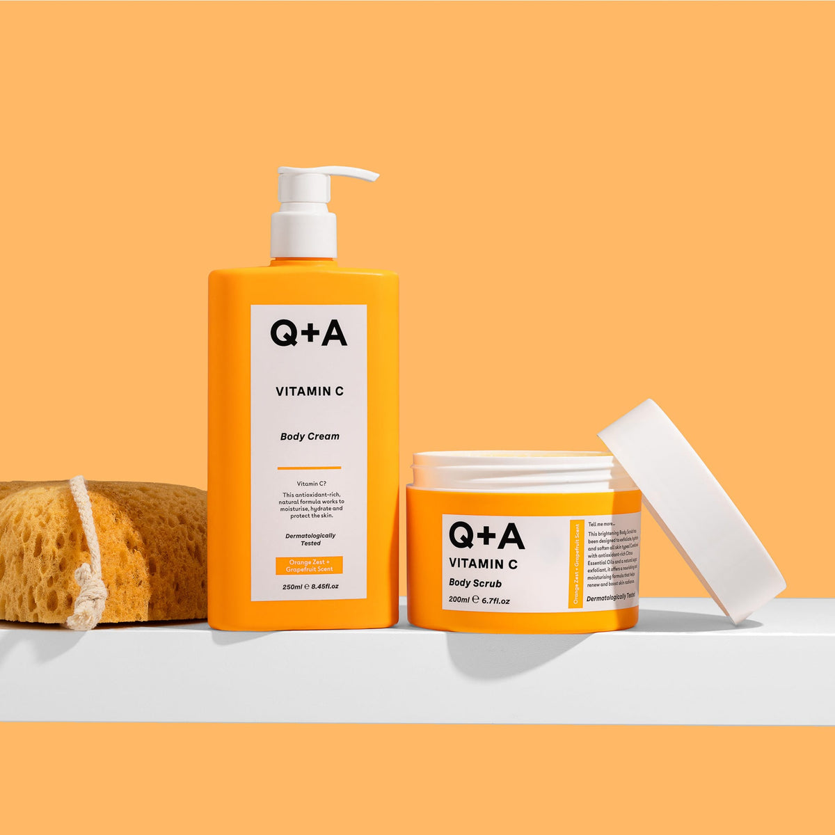 Απολέπιση Σώματος Glow Getter Duo - Σετ για Θαμπές Επιδερμίδες Q+A Natural Skincare