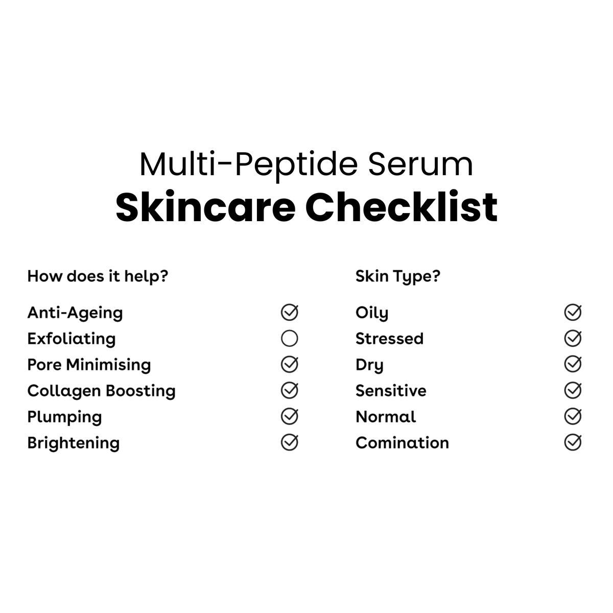 Serum - Οροί Ομορφιάς - Booster Multi-Peptide Serum 30ml - Ορός Προσώπου με Πεπτίδια Q+A Natural Skincare