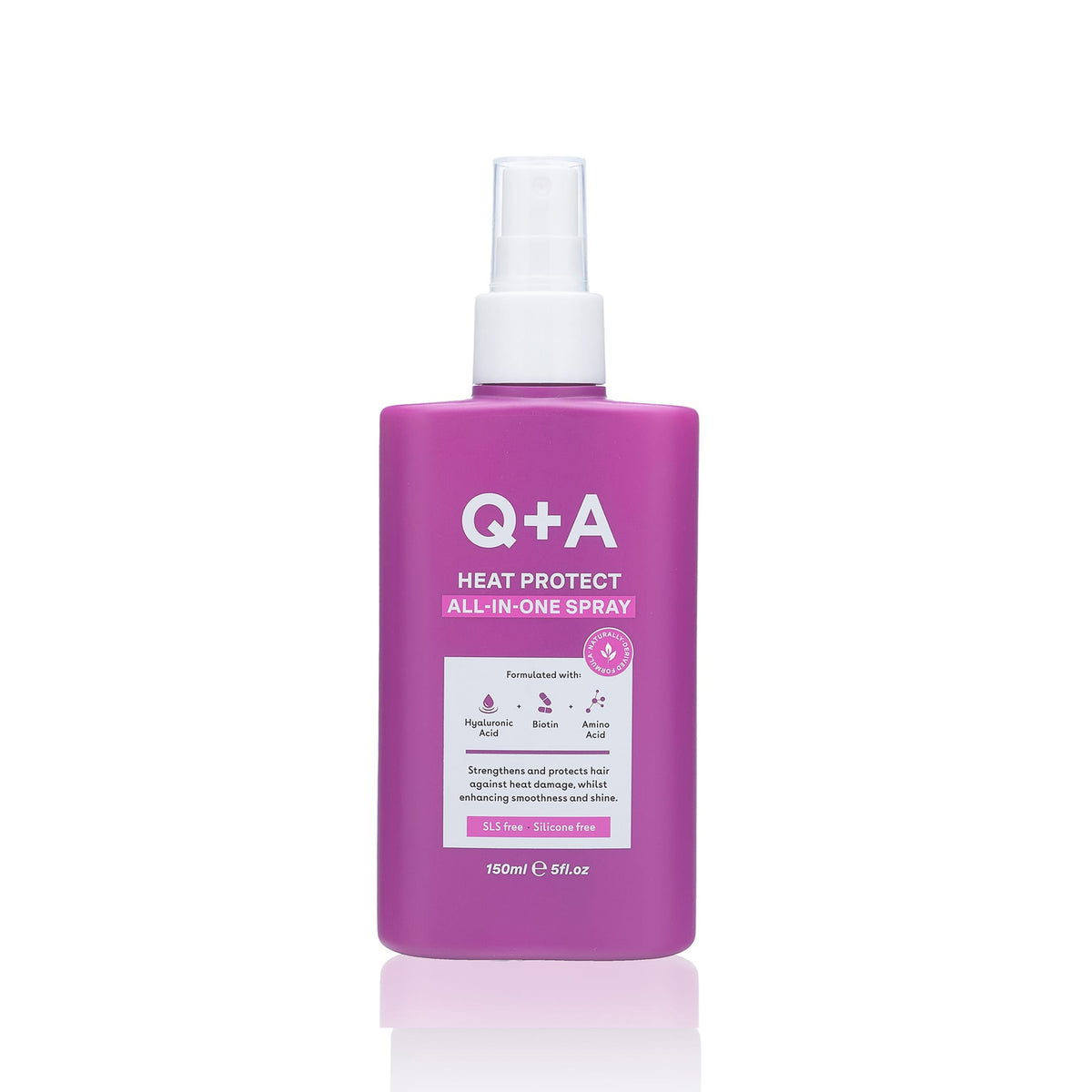 Styling Μαλλιών Heat Protect All-In-One Spray 150ml Q+A Natural Skincare