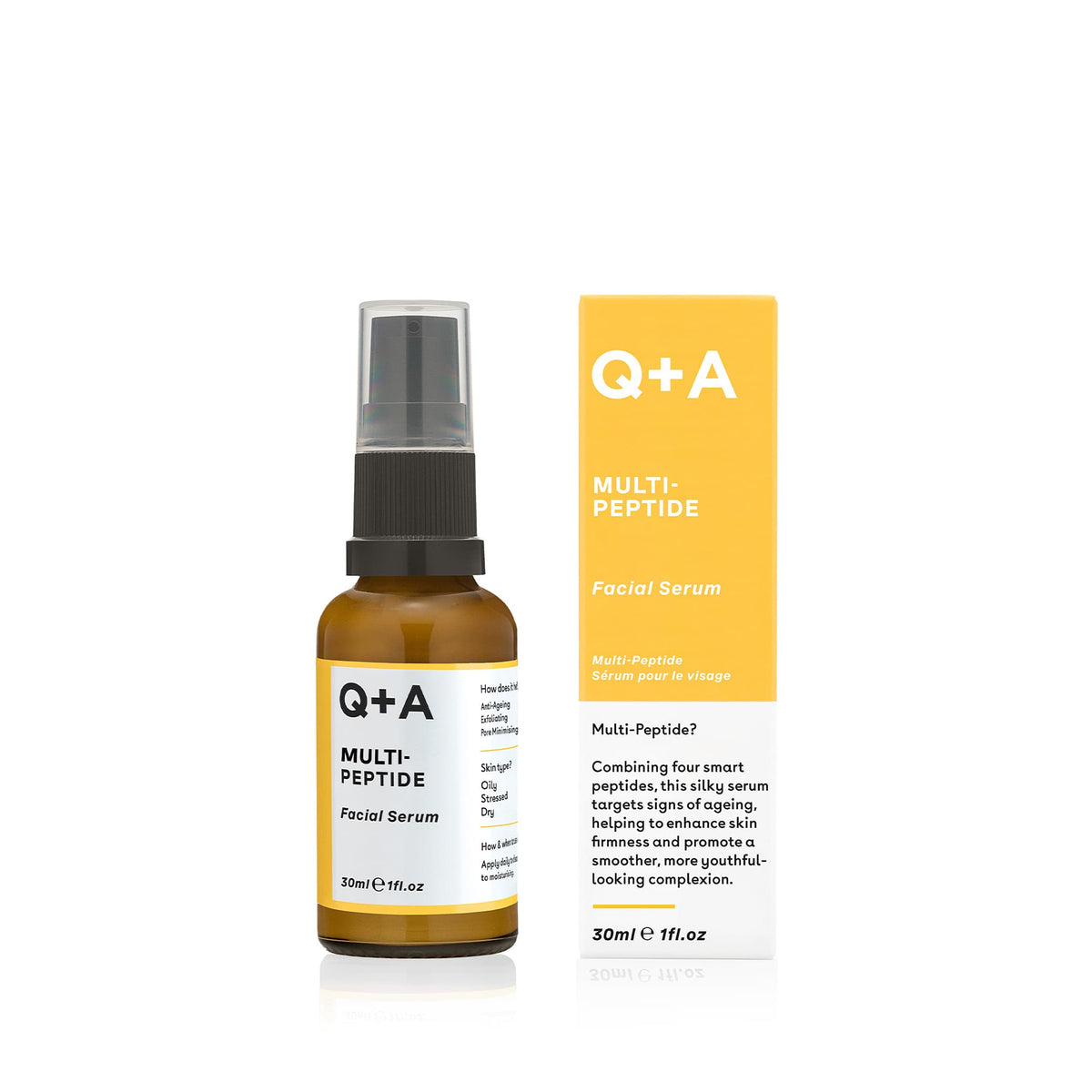 Serum - Οροί Ομορφιάς - Booster Multi - Peptide Serum 30ml Q+A Natural Skincare