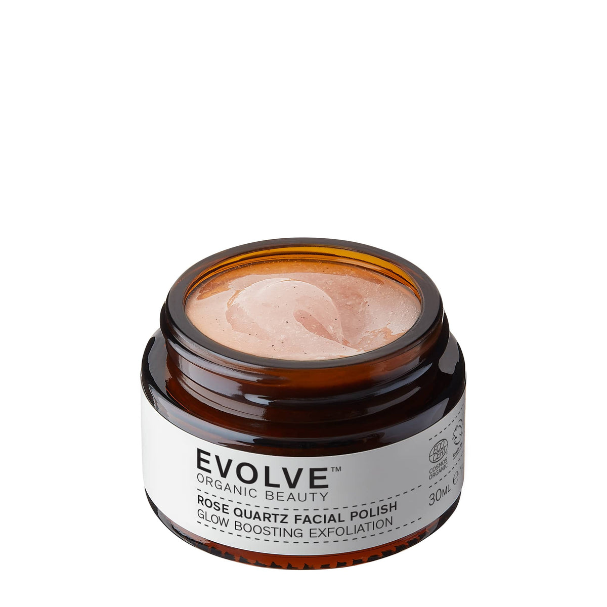 Απολέπιση Προσώπου Rose Quartz Facial Polish 30ml - Scrub Προσώπου με Ροζ Χαλαζία Evolve Organic Beauty