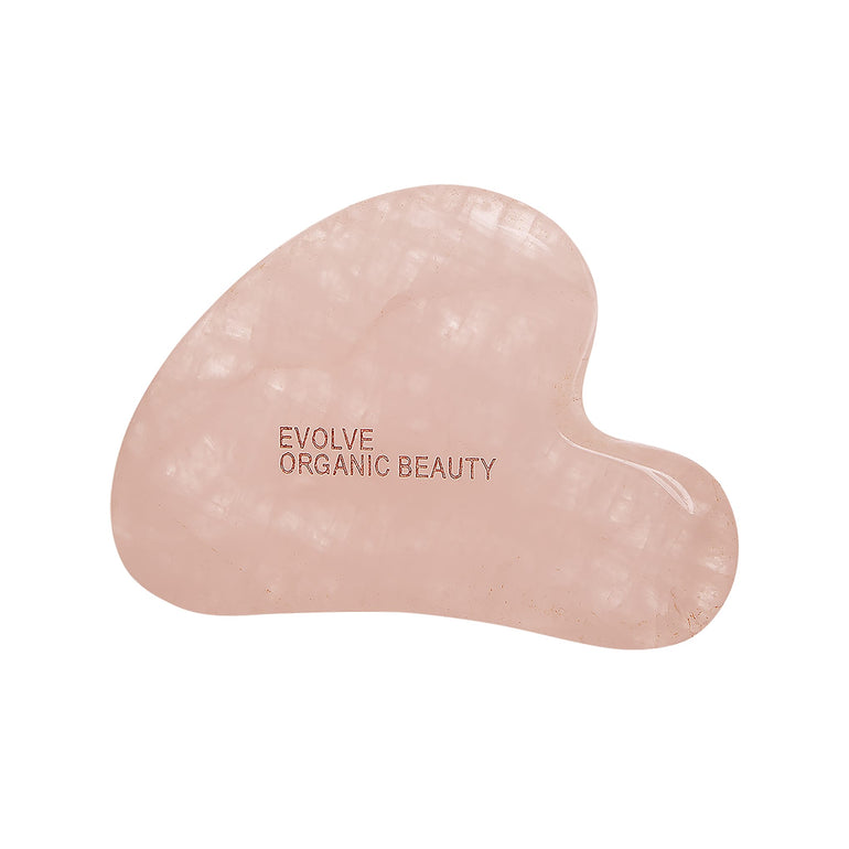 Αντιγήρανση Rose Quartz Gua Sha - Evolve Beauty Evolve Organic Beauty