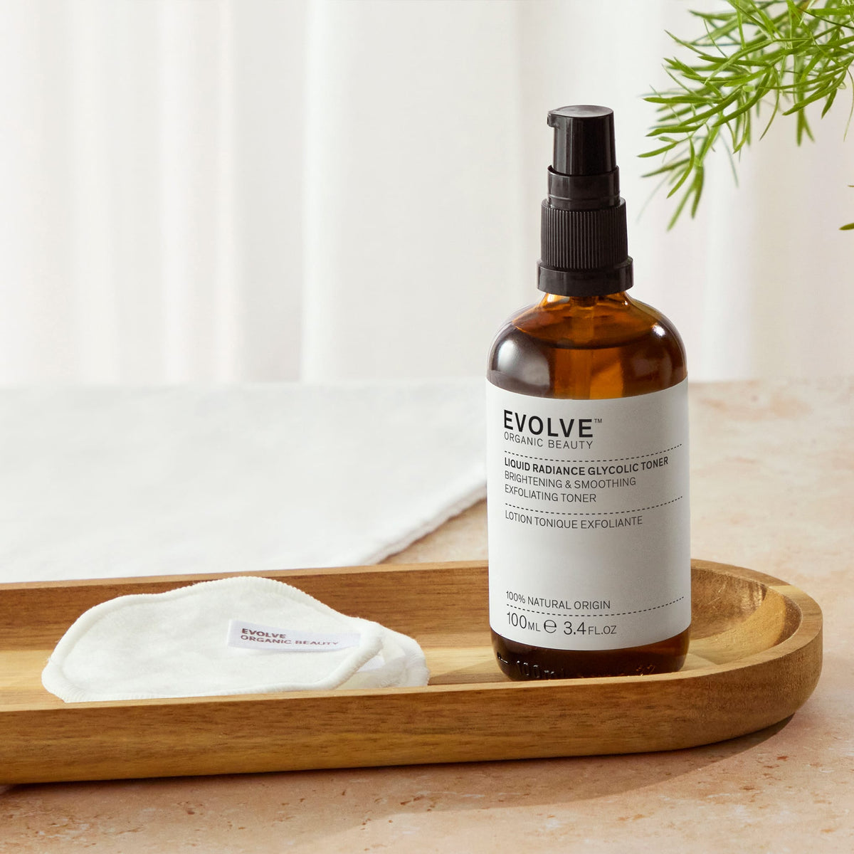 Τονωτική Λοσιόν AHA/ΒΗΑ Liquid Radiance Glycolic Toner 100ml Evolve Organic Beauty