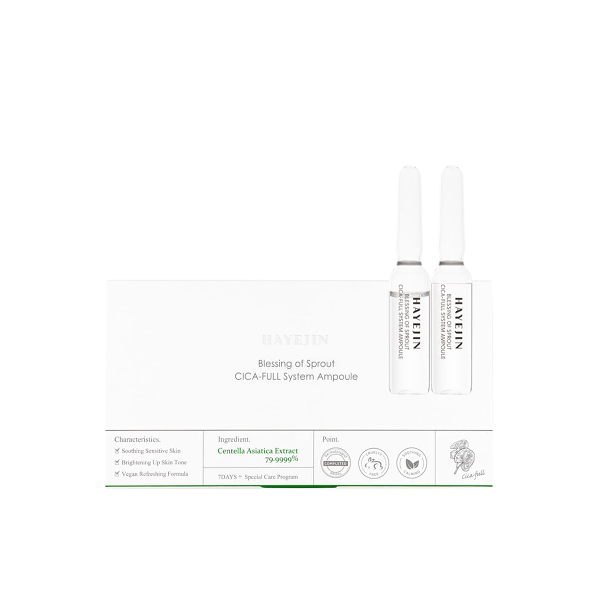 Serum - Οροί Ομορφιάς - Booster Blessing of Sprout CICA-Full System Ampoule 7 x 2ml HAYEJIN KOREAN COSMETICS