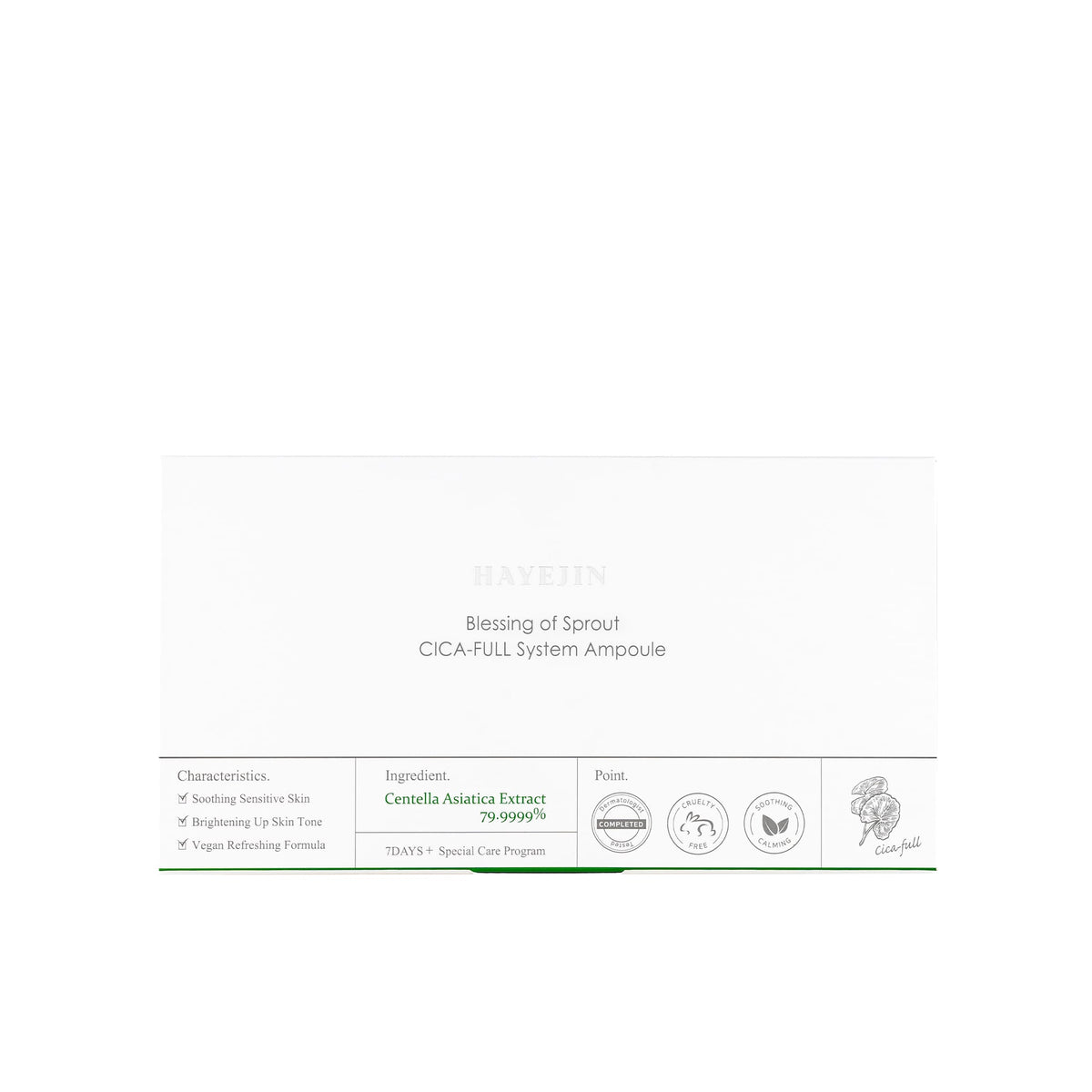 Serum - Οροί Ομορφιάς - Booster Blessing of Sprout CICA-Full System Ampoule 7 x 2ml HAYEJIN KOREAN COSMETICS