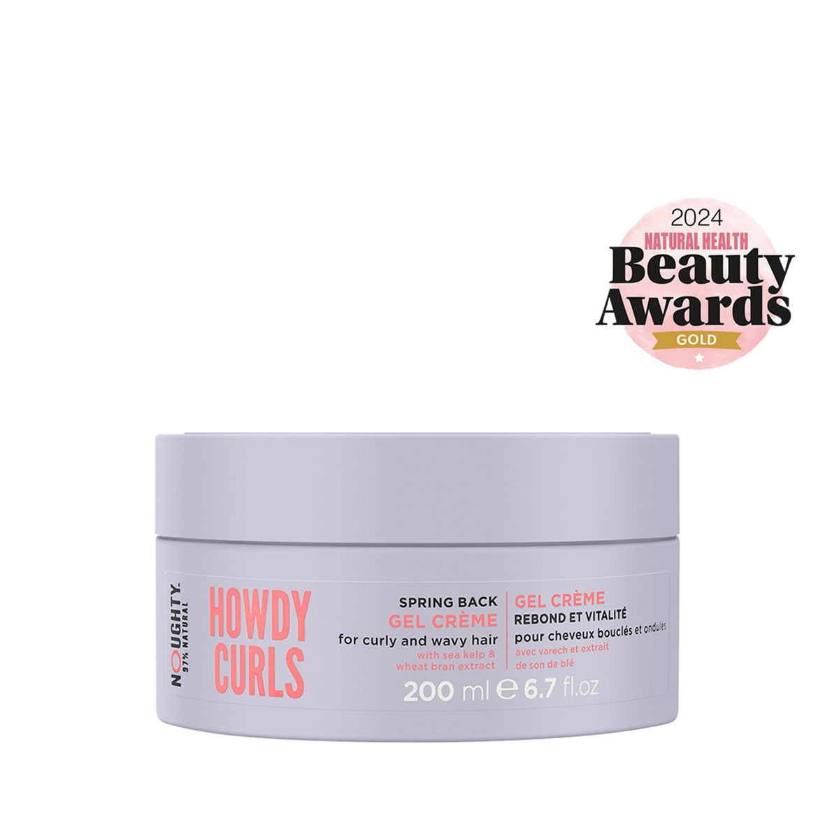 Απολέπιση Προσώπου Howdy Curls Spring Back Gel Crème 200ml Noughty Haircare