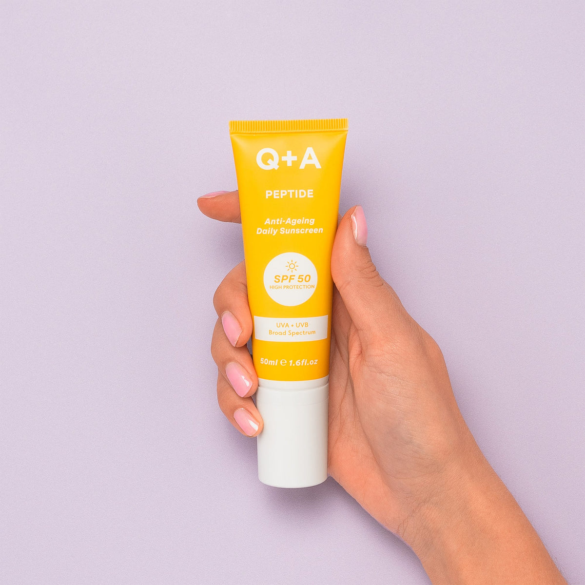 Αντηλιακά Peptide SPF50 Anti-Ageing Daily Sunscreen 50ml Q+A Natural Skincare