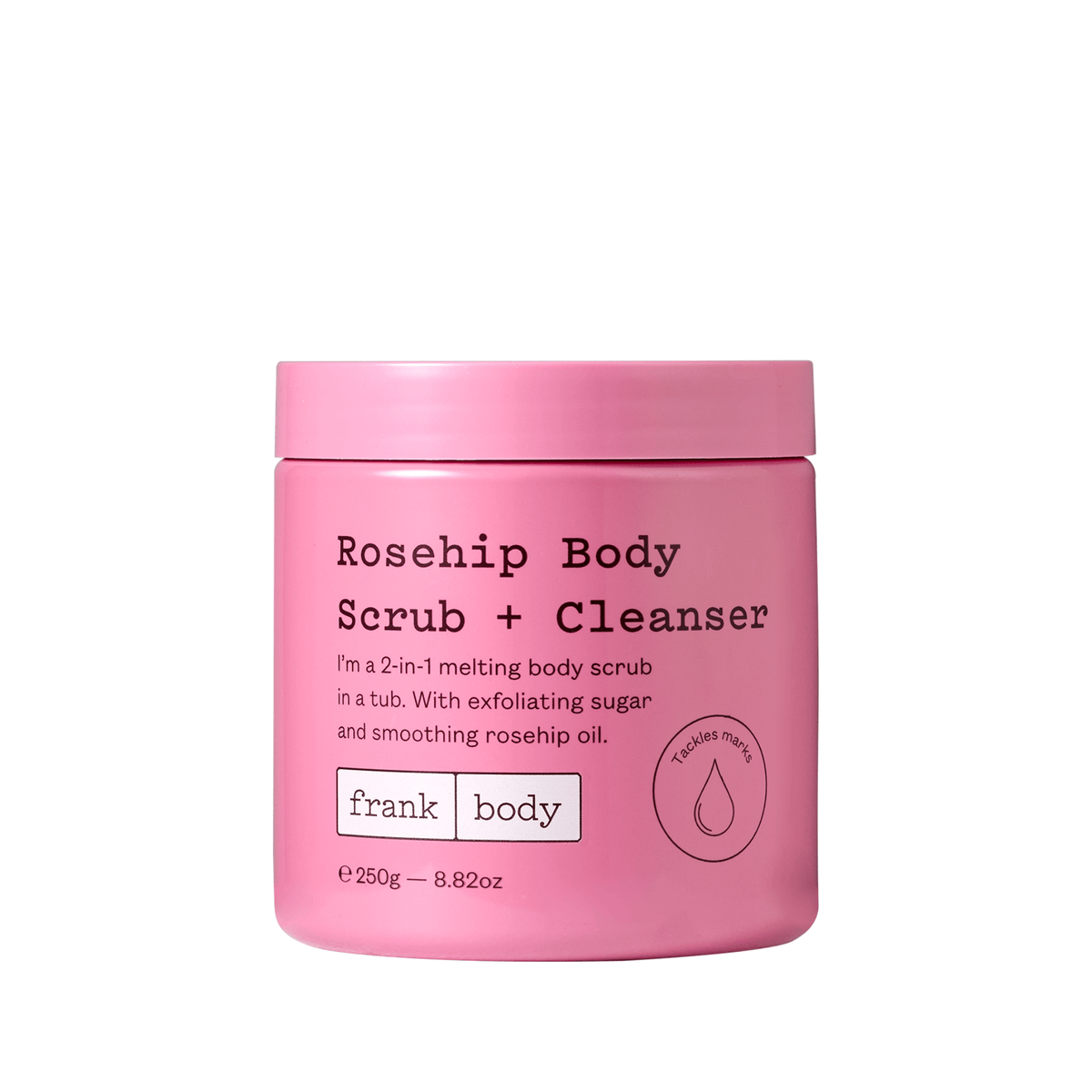 Απολέπιση Σώματος Rosehip Body Scrub + Cleanser 250g - Καθαριστικό και Απολεπιστικό με Rosehip Frank Body