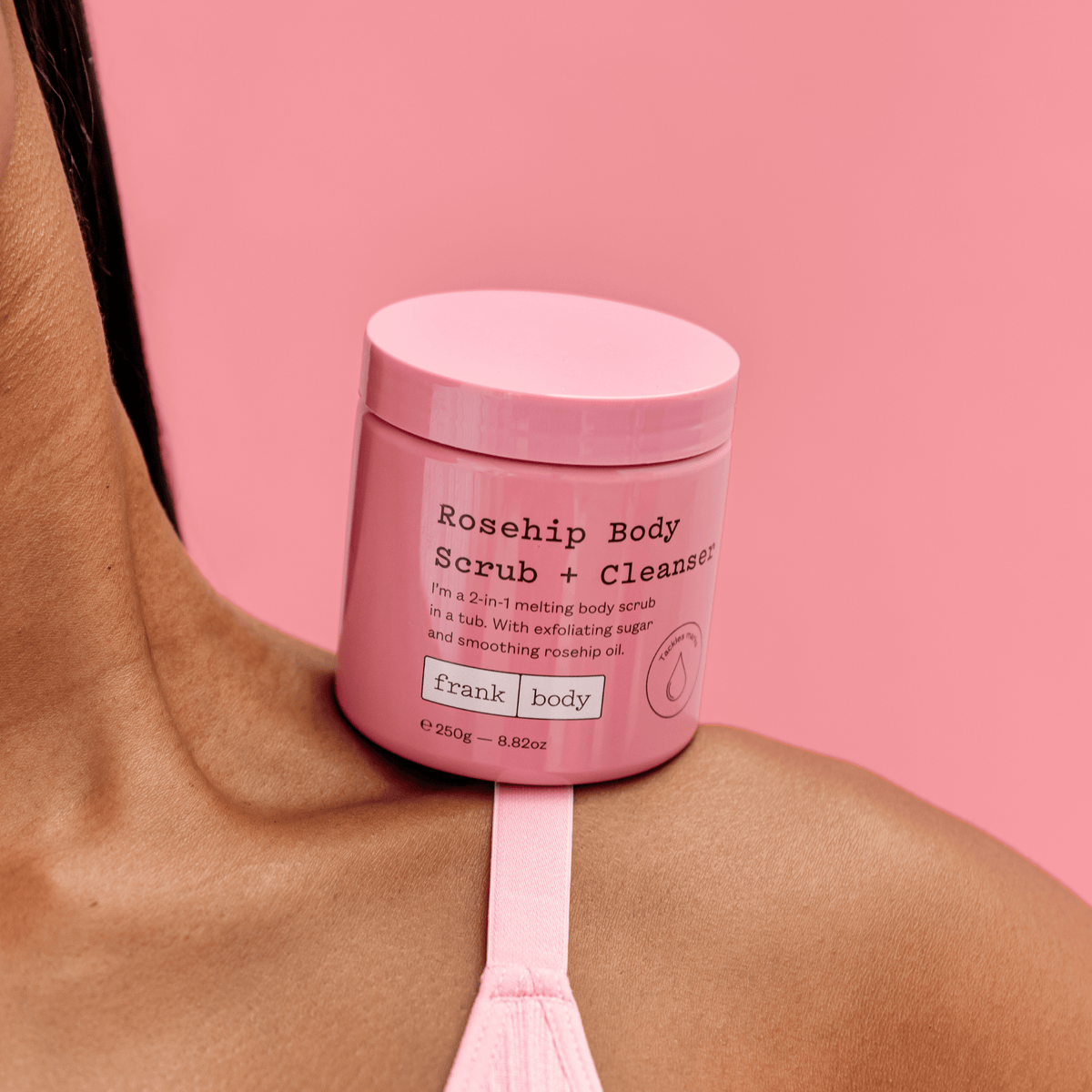 Απολέπιση Σώματος Rosehip Body Scrub + Cleanser 250g - Καθαριστικό και Απολεπιστικό με Rosehip Frank Body