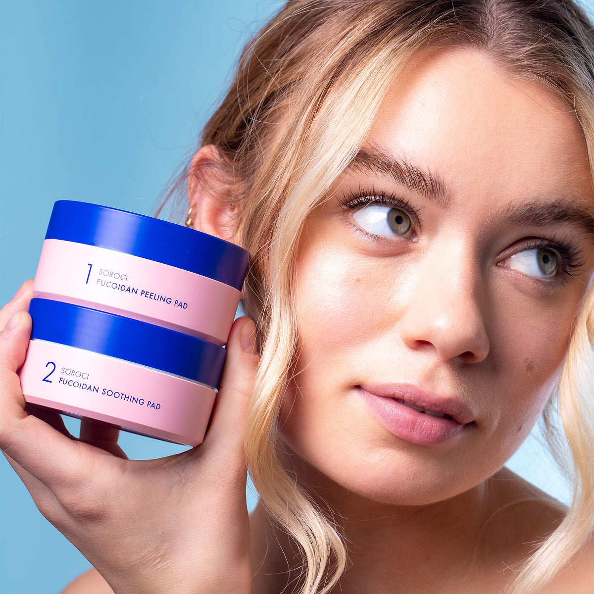Τονωτική Λοσιόν Fucoidan Peeling & Soothing 2 Step Toner Pads 70 Pads SOROCI
