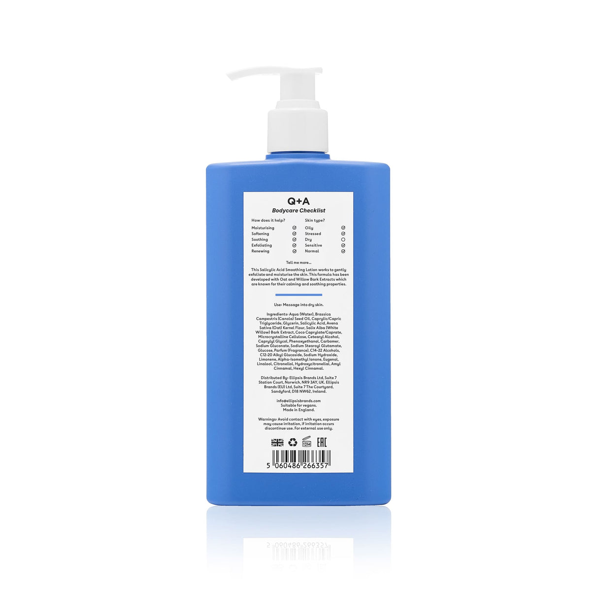 Ενυδάτωση Salicylic Acid Smoothing Lotion 250ml Q+A Natural Skincare
