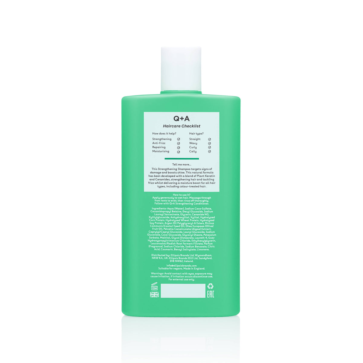 Σαμπουάν Strengthening Shampoo 250ml Q+A Natural Skincare