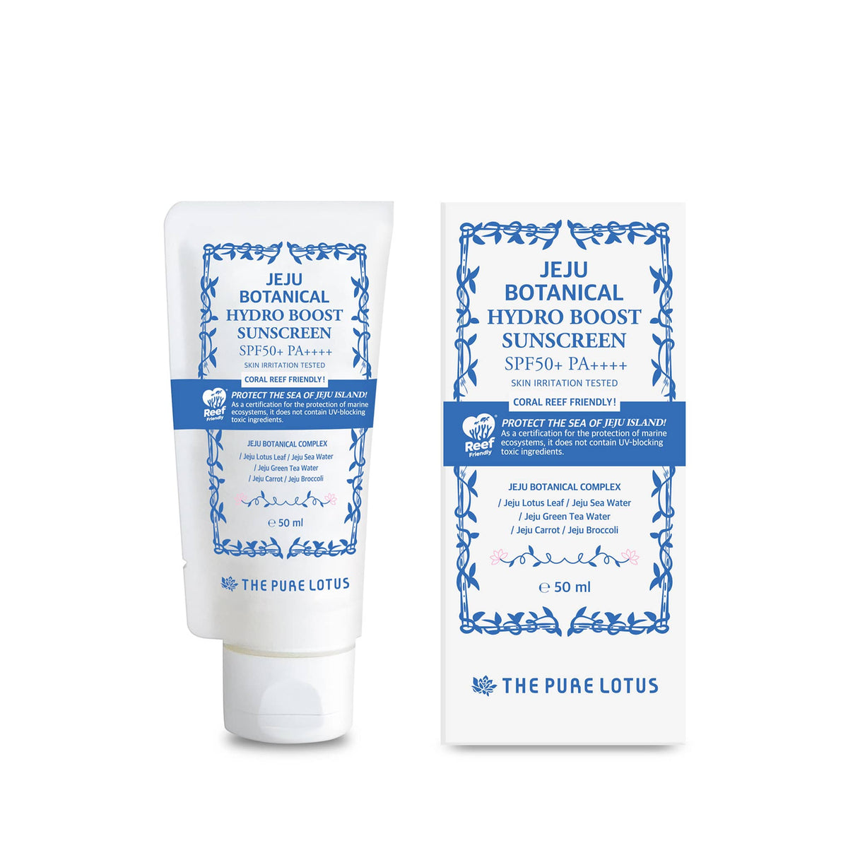 Αντηλιακά Jeju Botanical Hydroboost Sunscreen SPF 50+ 50ml The Pure Lotus