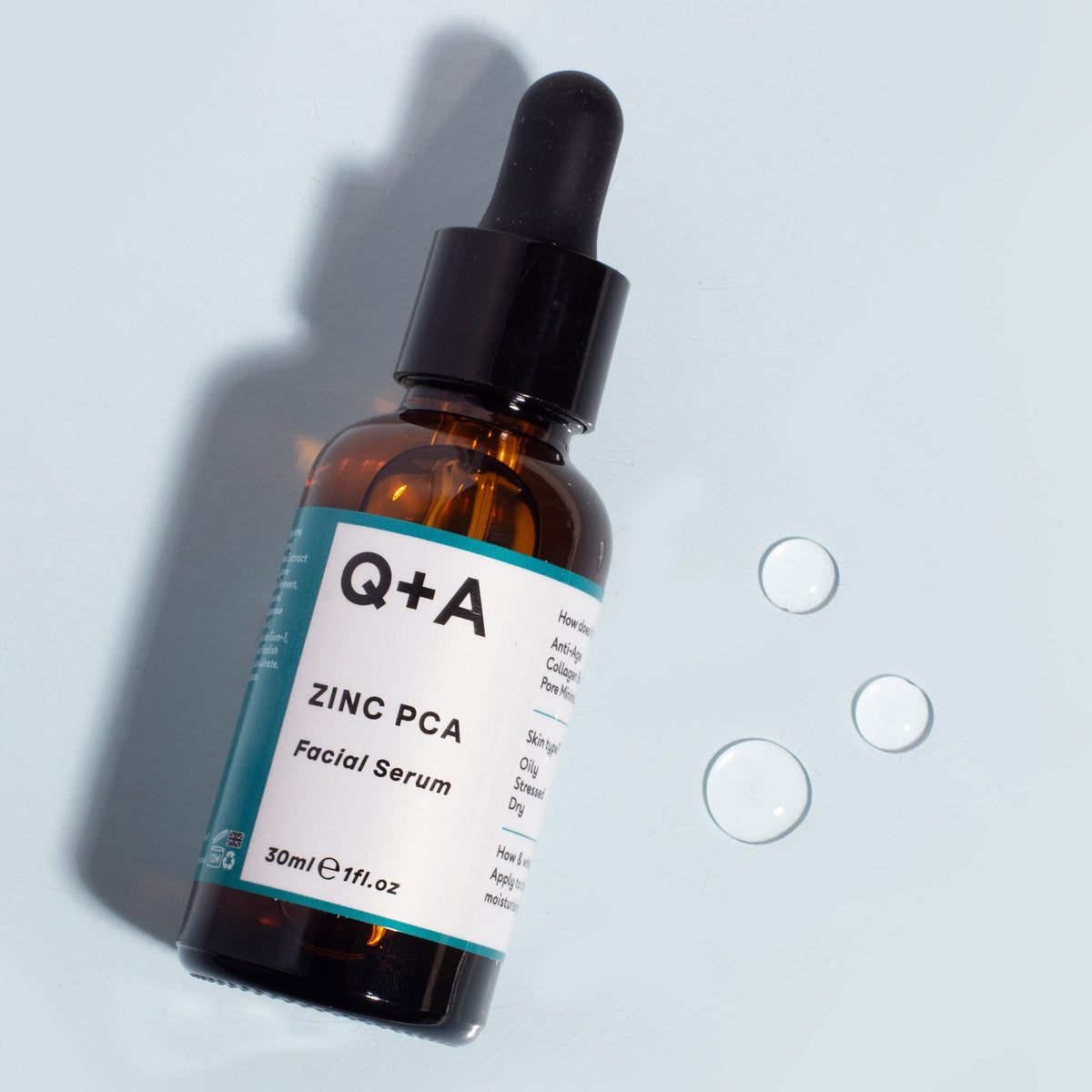 Serum - Οροί Ομορφιάς - Booster Zinc PCA Facial Serum 30ml Q+A Natural Skincare