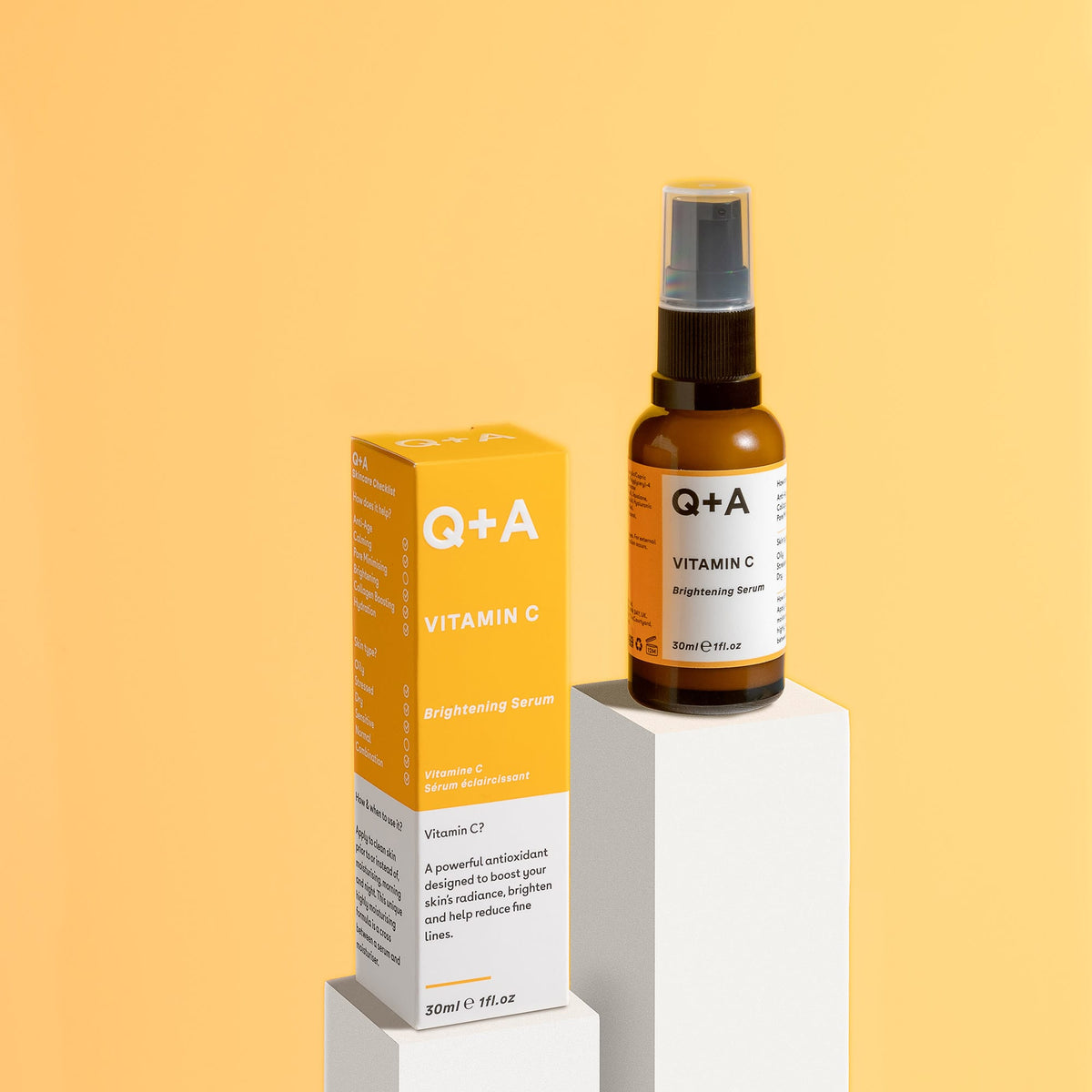 Serum - Οροί Ομορφιάς - Booster Vitamin C Brightening Serum 30ml Q+A Natural Skincare
